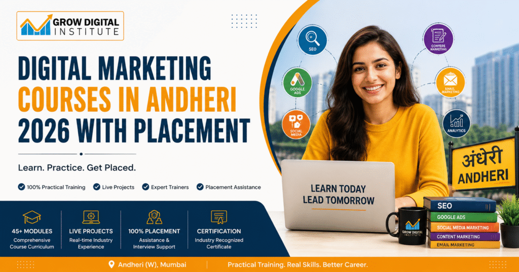 Best Digital Marketing Courses In Andheri 2026 with Placement